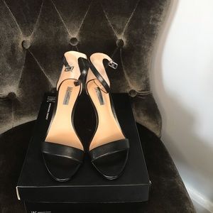 I.N.C Black Open Toe Heels